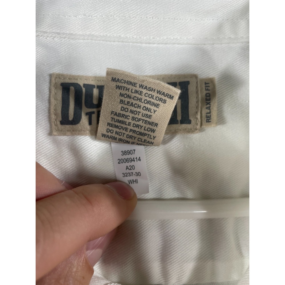 Duluth Trading Shirt Mens 2XL Everyday Short Sleeve Work Shirt White Gussets - Picture 3 of 10